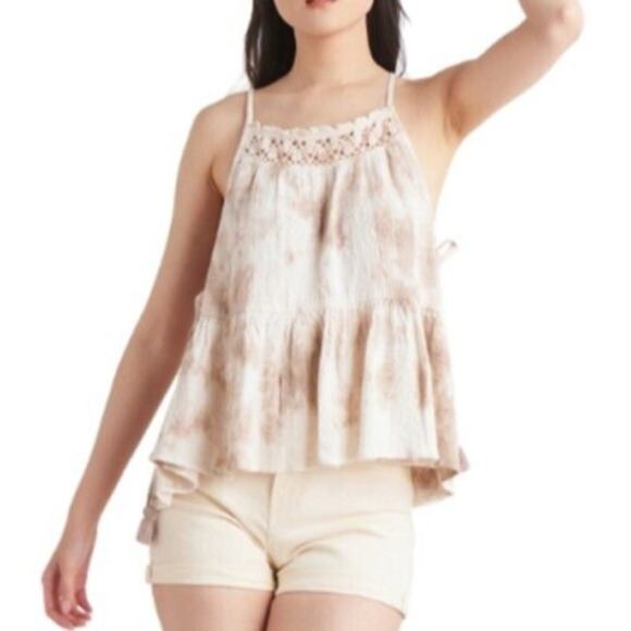 NWT Aerie Tie Dye Babydoll Spaghetti‎ Strap Top Women's M - Picture 6 of 7